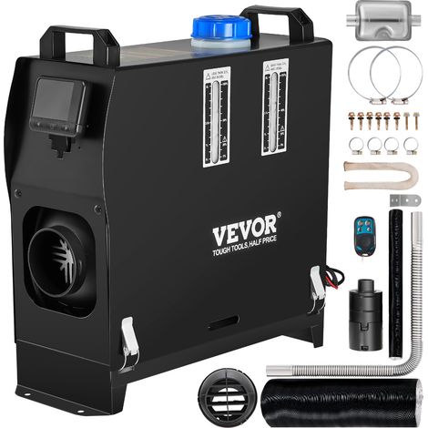 Chauffage de Stationnement Diesel Tout en Un 5-8KW 12V Réchauffeur d'Air Diesel Chauffage Rapide Réchauffeur de Stationnement Commutateur LCD Chauffage de Voiture Accessoires Complets Camping Car (1/5)