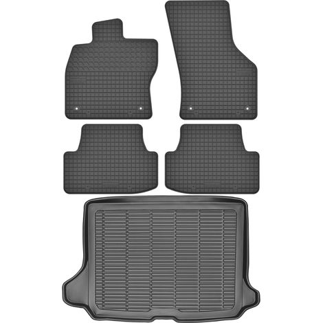 Set di tappetini in gomma per auto e tappetino per bagagliaio per Audi Q2 Crossover dal 2016 (1/5)