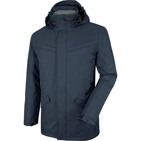 Würth Modyf – Parka de travail matelassée imperméable – 100% polyester – 2 poches zippées – Capuche ajustable – Taille M (1/5)