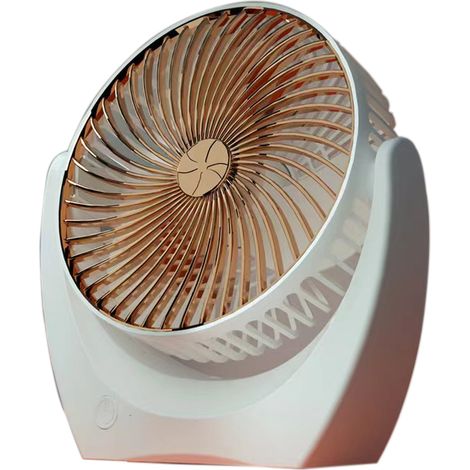 1 Ventilateur, port USB, 3 vitesses, rotation ajustable, silencieux, bureau, voyage, camping (1/5)
