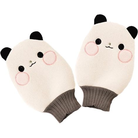 Lot de 2 gants de douche et de bain avec brosse pour le dos, exfoliant corporel pour hommes et femmes. (1/5)
