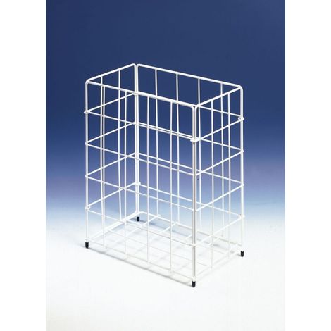 CWS Papierkorb PARADISELINE 903102600 30x18x36cm aus Stahldraht, weiss (1/2)