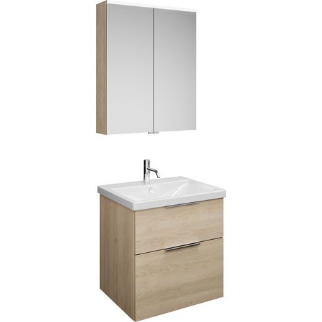 burgbad Eqio Set, bestehend aus Spiegelschrank,