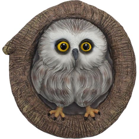 Statue de hibou d'arbre, décoration innovante de jardin extérieur, artisanat en résine, ornement (1/5)