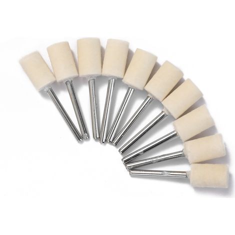 129 pièces outils de roue de polissage abrasif feutre de laine accessoires de polissage de Surface métallique outil rotatif (1/5)