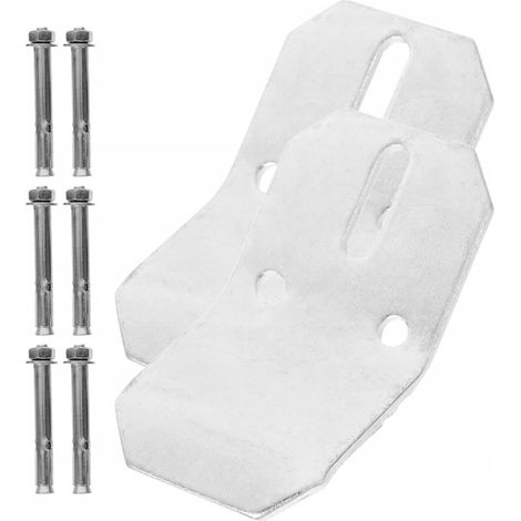 Set di robuste staffe per orinatoio con fissaggio a vite
