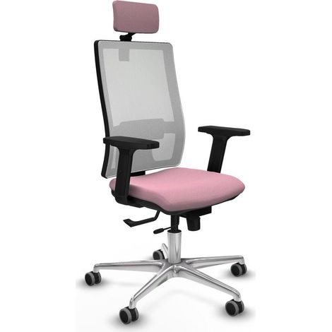 piqueras-y-crespo Horna chaise de bureau rose confortable