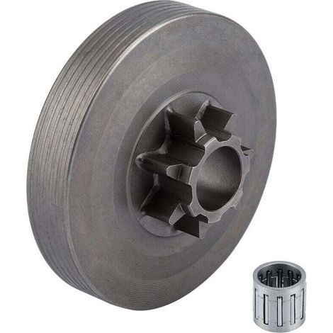Kit Pignon Tambour Embrayage avec Roulement Aiguilles Tronçonneuse Modèles 4500 5200 5800 (1/4)