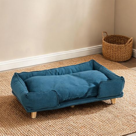 Couchage pour chien blau en polyester Kiefernholz 96 x 66 x 24 cm (1/5)