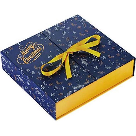 Calendario de Adviento de Navidad 2025, recargable, con 24 cajas de regalo, color azul. (1/5)