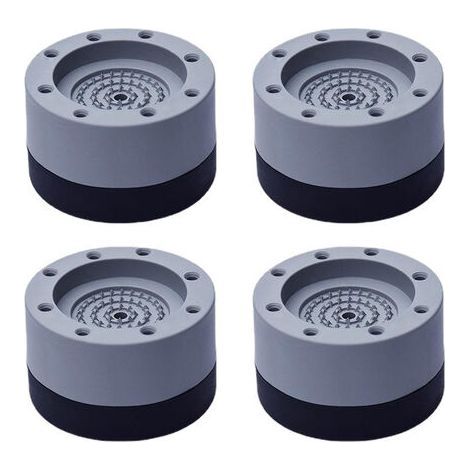 INHHUB 4 Stück Antivibrationspads, Gummifüße für Waschmaschine, Waschmaschinen-Fußpads, Antivibrationspad, für Waschmaschine und Trockner (Höhe erhöhen)