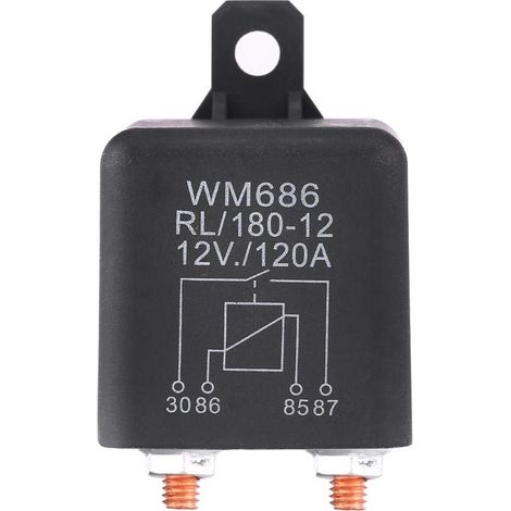 Relais ON/OFF de Charge, relais de Charge 12V 120A, 1pc 12V 120A relais de Charge voiture Van ON/OFF 4 broches robue Split Van bateau,A (1/5)