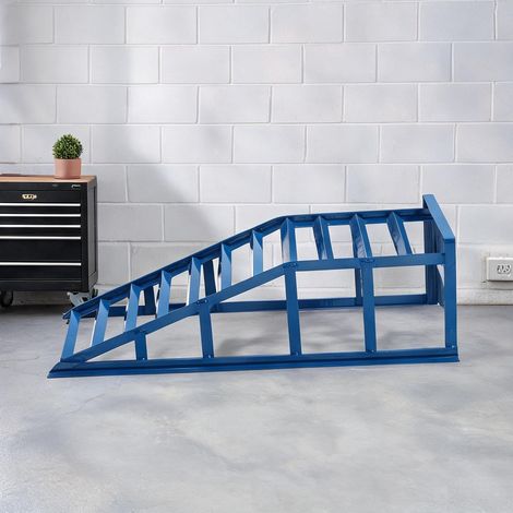 Rampes de levage bleu acier 2000 kg pour entretien auto en acier (1/5)