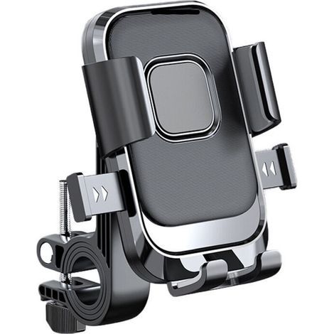 (Noir) Support de téléphone pour vélo Support de smartphone pour moto, pivotant à 360 (1/5)
