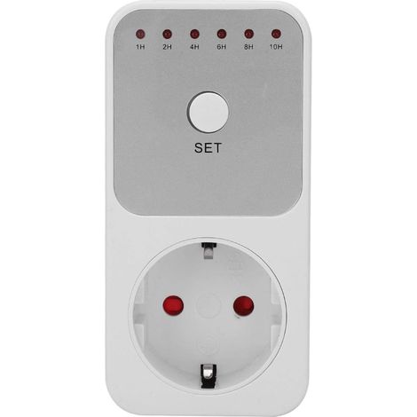 Interruttore timer per conto alla rovescia con spina, 6 tipi di timer per conto alla rovescia con interruttore per presa da 1 a 10 ore, spina UE 220 V