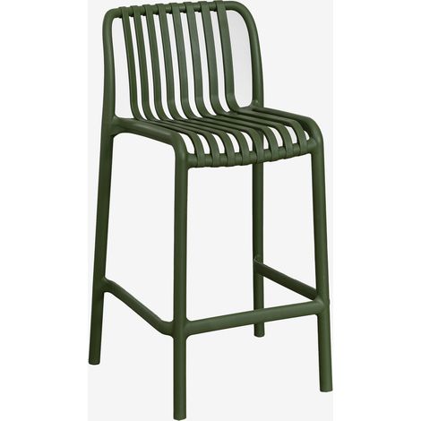SKLUM Stapelbarer Barhocker Wendell aus Polypropylen Pesto ↑65 cm                                 