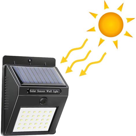 Projecteur mural à charge solaire et capteur de mouvement SMD led 20 LED 1200mah