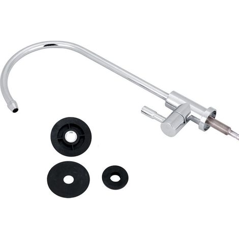 Filtre à eau potable, robinet à col de cygne de couleur élégante en alliage de zinc 1/4 ', pour différents types de systèmes de filtre purs sous comptoir (1/5)