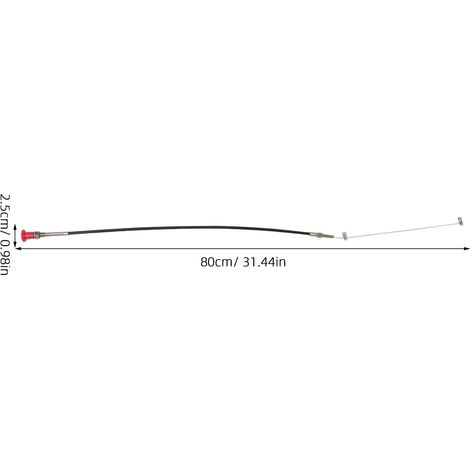 Câble D'arrêt Moteur Rouge pour Camion Lourd et Engins de Chantier avec Installation Facile et Design Compact en Pvc et Métal (1/5)