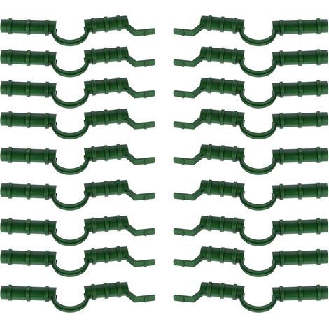 CCYKXA  20-Piece Set of Greenhouse Clips for Securing Film and Netting to Plastic Rods - Strong and Easy-to-Use Clips for Gardening and Greenhouses