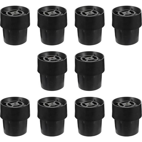 Healvian 10 pezzi di tappi antiscivolo per piedini del trampolino, coperture antiscivolo per piedini del trampolino, lattice nero, antiscivolo (1/5)