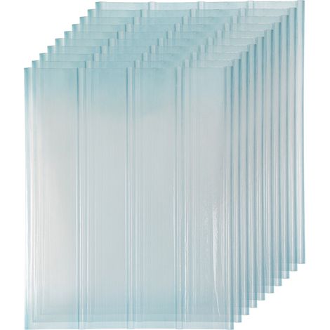 Wolketon Placa de cubierta, ondulada, transparente, poliéster reforzado con fibra de vidrio, L.90 x L.1,20 cm, espesor 2 mm, 10 unidades
