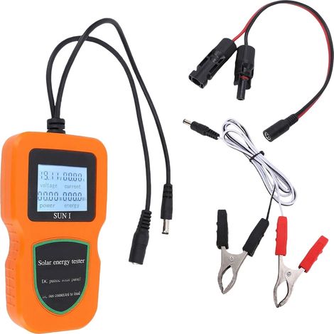 Compteur de puissance Portable et sans pile - Moniteur de puissance pour testeur panneau solaire pour maison, bureau, appartement, camping-car, voyage, réparation, (1/5)