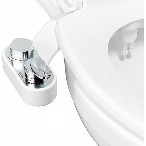 Kit douchette Bidet pour WC, dispositif d’eau chaude et froide qui se fixe sur le siège de toilette, vaporisateur d’eau fraîche non électrique pour bidet (1/5)