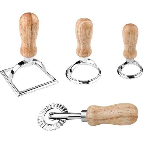 Set per ravioli con tagliabiscotti, 4 pezzi, multifunzionale (1/5)
