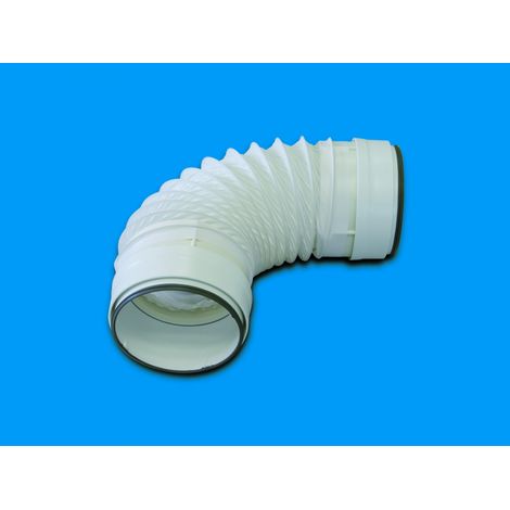 Conduit circulaire PVC souple + 2 manchons rigides à joints, D 125 mm, long 50cm S&P (UNELVENT) 831030