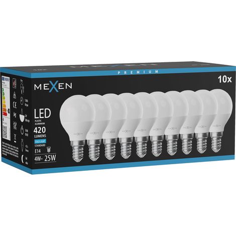 Mexen Nova 10x Ampoule LED E14, G45, 4W, Froid - 6500K, 420 lm - L101-E14-0465-01x10 (1/3)