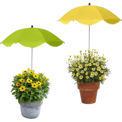 Sonnenschirm für Pflanzen im Freien, 2er-Pack Pflanzen-Sonnenschirm im Freien, Sonnenschutz für den Garten, Garten-Sonnenschirm, Sonnenschutz, Schutzhülle für den Außenbereich, für Topfpflanzen, Blume (1/5)