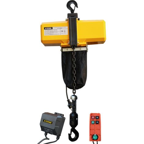 AYERBE - 588035 - Elevador Eléctrico Cadena AY-1000 EC Mando Inalámbrico (1/4)
