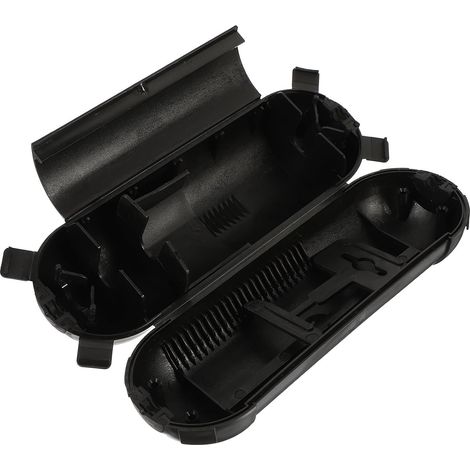 Boîte de Connexion pour Rallonge Électrique Noire en Plastique Étanche pour Usage Extérieur et Intérieur, Protège la Liaison du Cordon, Sécurité pour Branchement (1/5)