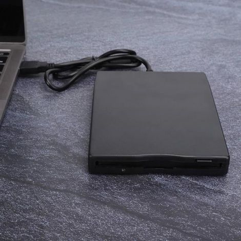 Accessoire informatique Lecteur de Disquette Portable Lecteur de Carte 3,5po Amovible Externe Accessoire d'Ordinateur (1/4)