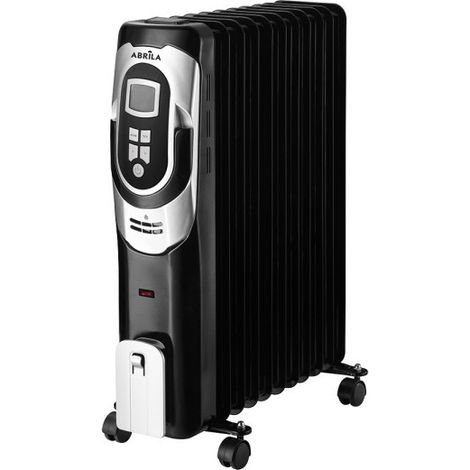 Radiador Aceite Confort 2500w 11elementos Negro/plata 3pote Termost.reg. Temporizadoe,ruedas Luz Ind. 62x49x24cm (1/3)