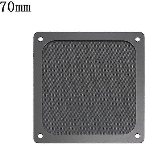 Filtre à poussière magnétique, grille de protection anti-poussière pour ventilateur, avec trou pour PC - 70 mm x 70 mm (1/5)
