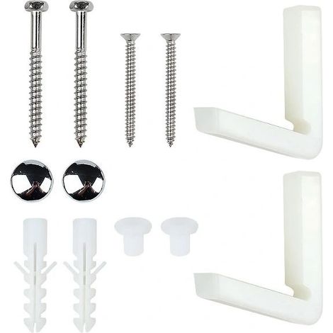 Boulons pour kit de fixation semi-piédestal ou bidet ou toilette Wc pour salle de bain en angle (1/5)
