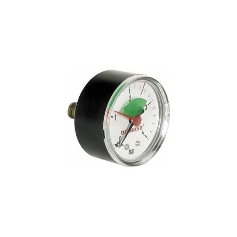 TECHNISCHES MANOMETER DURCHMESSER 63mm 0-6 bar HINTEN - MÄNNLICH 1/4