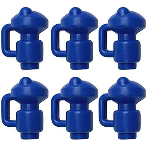 Protective end caps trampoline caps 6 pieces post caps for trampoline net posts Ø 3.2 mm, particularly robust weather-resistant end caps, jumping post caps, springboard post cap