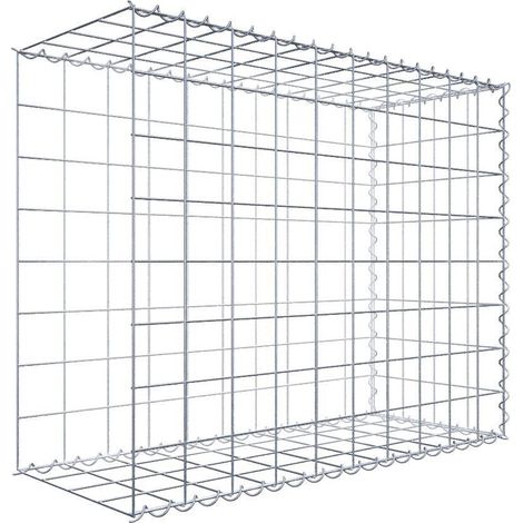 Gabiondeco - Gabion - Element de prolongation en longueur 100 cm x 80 cm x 40 cm (L x H x P). maille 10 x 10 cm. Spirale. Avert.: il manque une grille - Made in Germany (1/5)