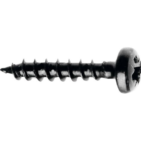 Vis visaton 5084 tête ronde empreinte croix noire 3.5x19 mm (1/2)