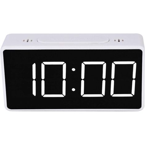reloj despertador LED HD, pantalla de 2 niveles, función de repetición, portátil (117 g), ideal para viajes y oficina. (1/5)