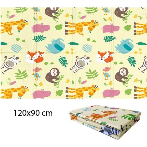 Tappeto per Bambini 120x90 Pieghevole Morbido Antiscivolo da Gioco Cameretta (1/3)