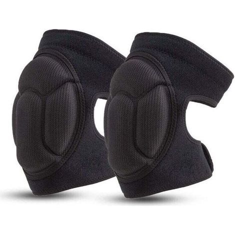 Rodilleras profesionales para el trabajo, rodilleras cómodas para suelos abrasivos, ideales para jardinería, construcción y danza. 1 par. Espuma elástica. Amortiguación. Talla única. Para personas de  (1/3)