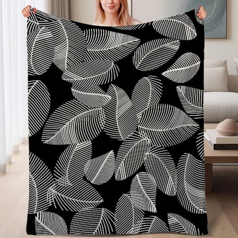 Couverture de lit en polaire, couverture de luxe douce en microfibre printemps-été, décoration intérieure, excellent cadeau pour femmes hommes, 6080 pouces (1/4)