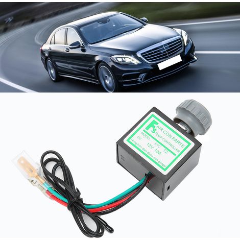 Thermostat électronique 10A pour climatiseur de voiture, accessoire auto 12V (1/4)