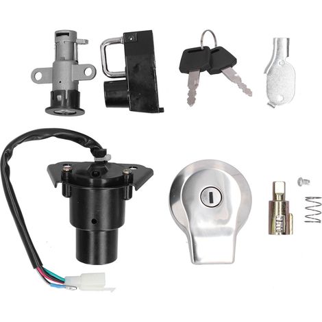 Set de serrure de réservoir avec cache et 2 clés pour Yamaha VIRAGO XV125 XV250 XV535 (1/5)