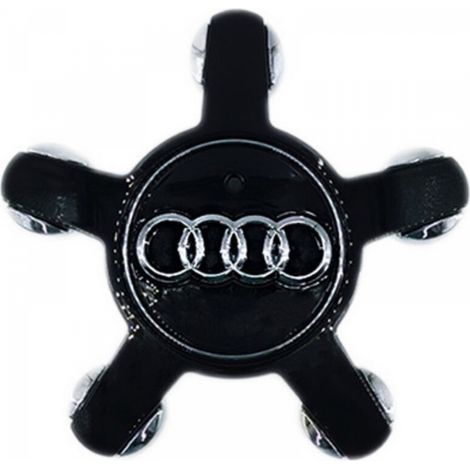 4 Pièces Auto Cache Moyeux Capuchons De Centre pour Audi A3 A4L A5 A6L A8L Q3 Q5, Centre de Jante Capuchons Cache de Roue Centrale Accessoires de Voiture,135mm,noir (1/3)