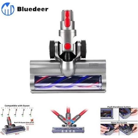 Brosse Compatible avec Dyson V7 V8 V10 V11 V15, Tête de Brosse Turbo à Entraînement Direct Accessoire pour aspirateur (1/5)
